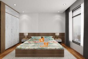 Nội thất phòng ngủ chung cư VCI Tower căn B607-1PN-1