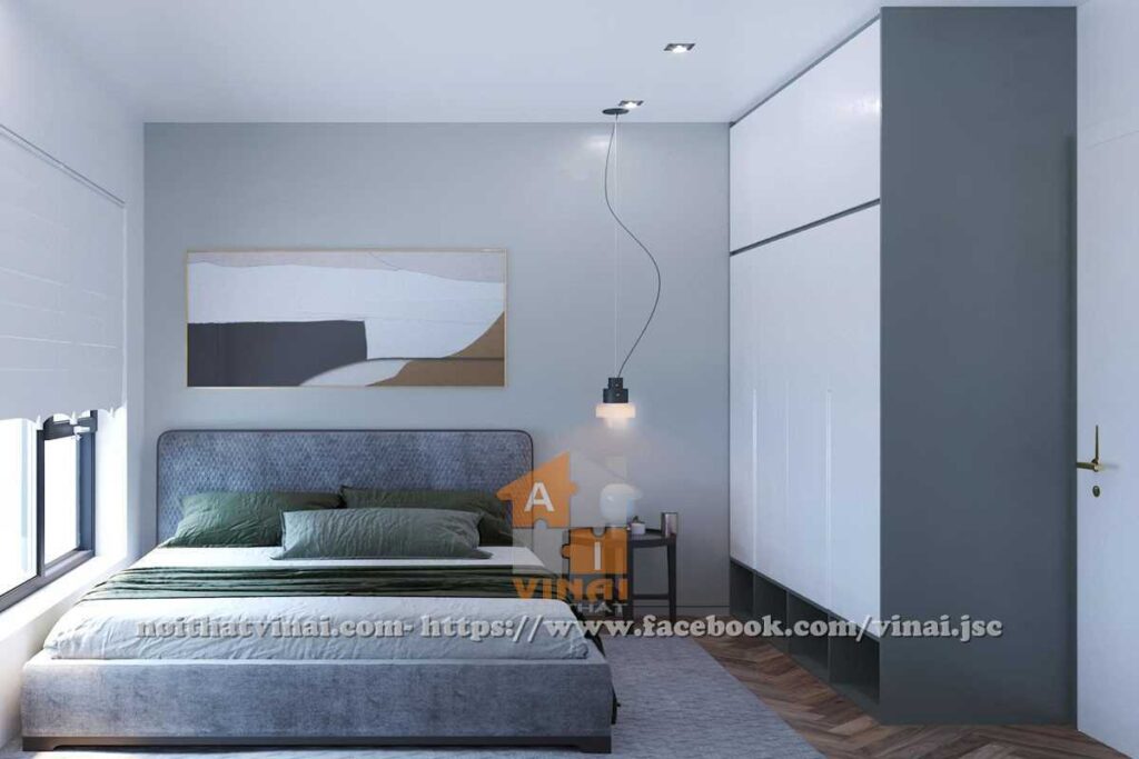Nội thất phòng ngủ chung cư Vinhomes Green Bay căn G3-3135