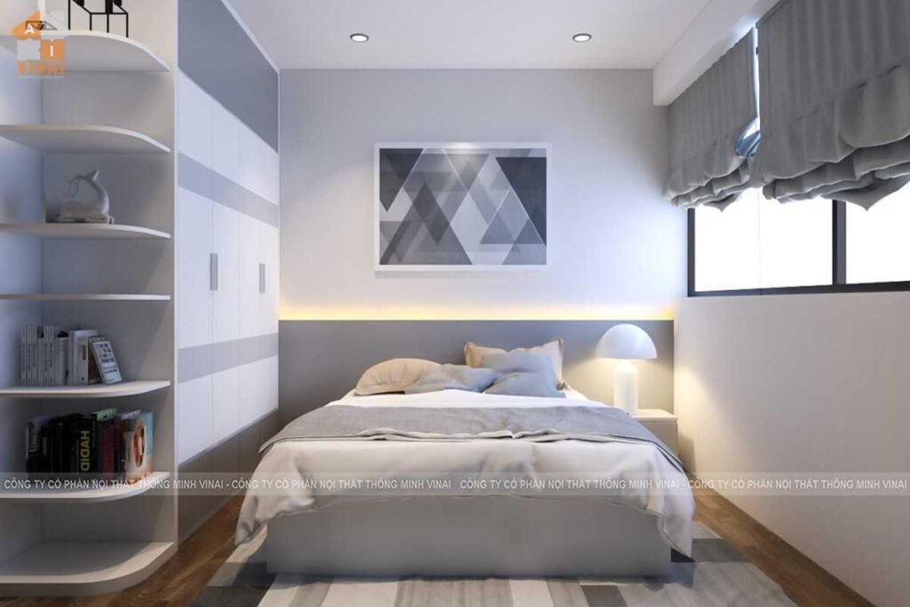 Nội thất phòng ngủ chung cư VP4 Linh Đàm căn 9024PN-1