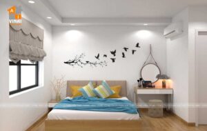 Nội thất phòng ngủ master chung Cư Aland Complex Dương Nội căn B4-12-1