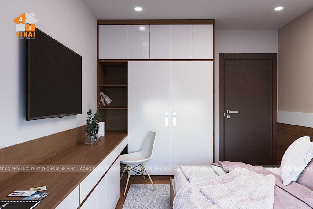 Nội thất phòng ngủ master chung cư An Bình City căn A5-1801-3