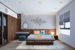 Nội thất phòng ngủ master chung cư Goldmark City căn S3-2316-1