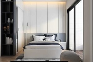 Nội thất phòng ngủ master chung cư HD Mon City căn A14