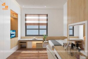 Nội thất phòng ngủ master chung cư New Horizon- 87 Lĩnh Nam