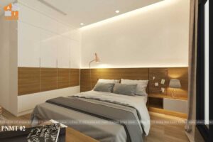 Nội thất phòng ngủ master chung cư Park Hill 117m2-P11