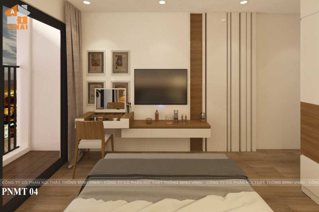 Nội thất phòng ngủ master chung cư Park Hill 117m2-P11