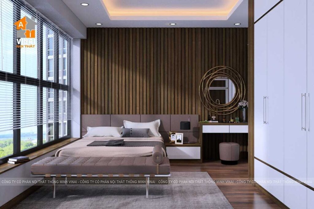 Nội thất phòng ngủ master chung cư Sun Square Mỹ Đình căn 26A6-1