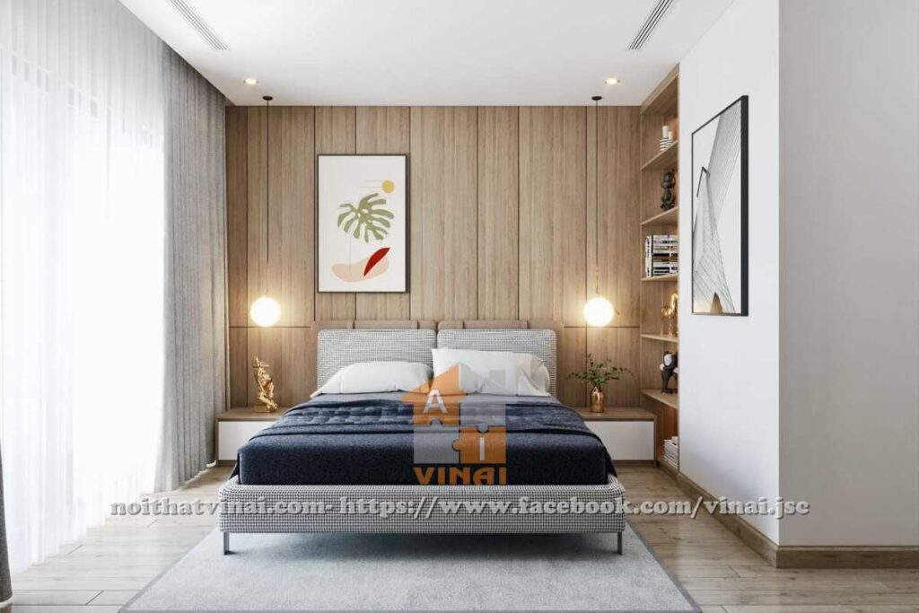 Nội thất phòng ngủ master chung cư The Zei- Duy Tân-1