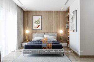 Nội thất phòng ngủ master chung cư The Zei- Duy Tân-1