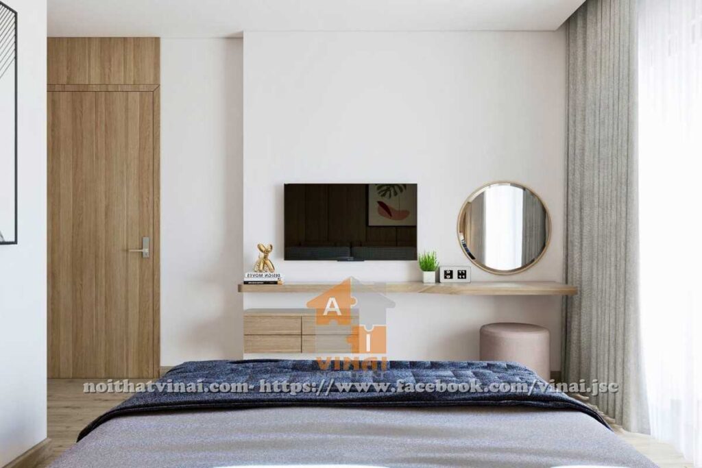 Nội thất phòng ngủ master chung cư The Zei- Duy Tân-2