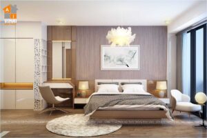 Nội thất phòng ngủ master chung cư VP4 Linh Đàm căn 9024PN-1