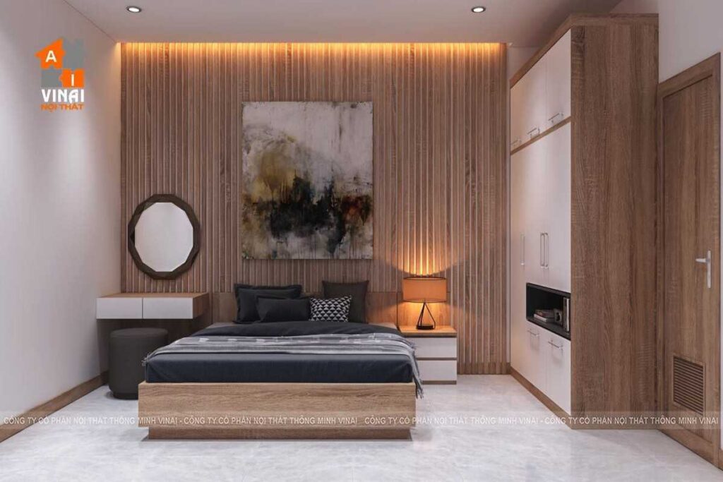 Nội thất phòng ngủ master nhà liền kề Sky Garden Vĩnh Yên-1