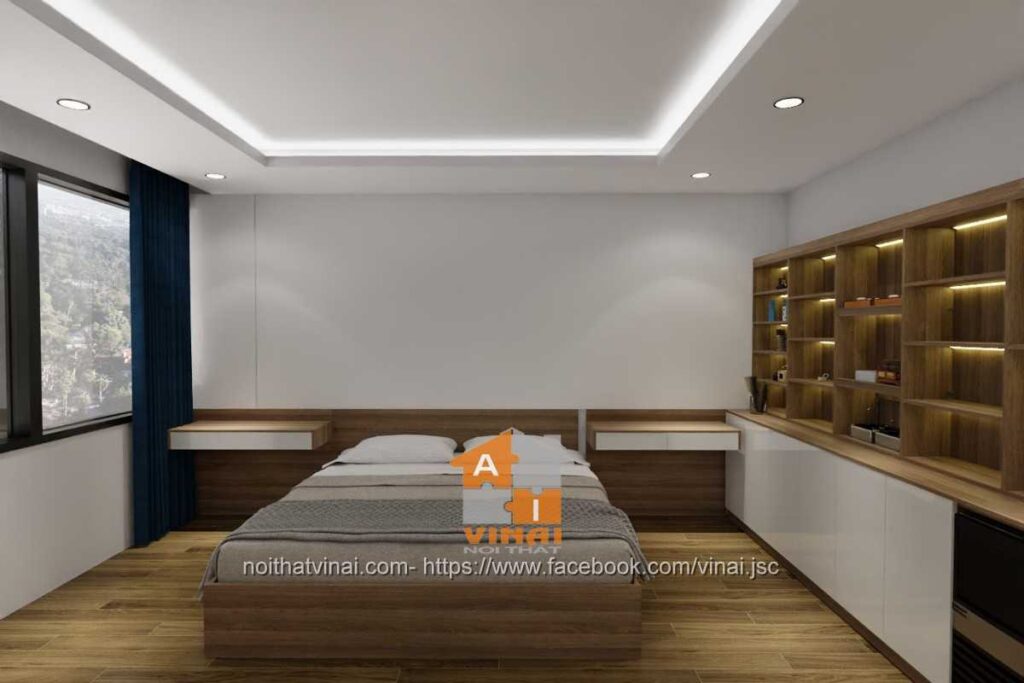 Nội thất phòng ngủ master nhà lô khu đô thị Nam Vĩnh Yên-1