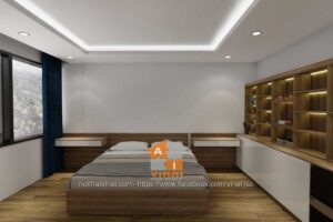 Nội thất phòng ngủ master nhà lô khu đô thị Nam Vĩnh Yên-1