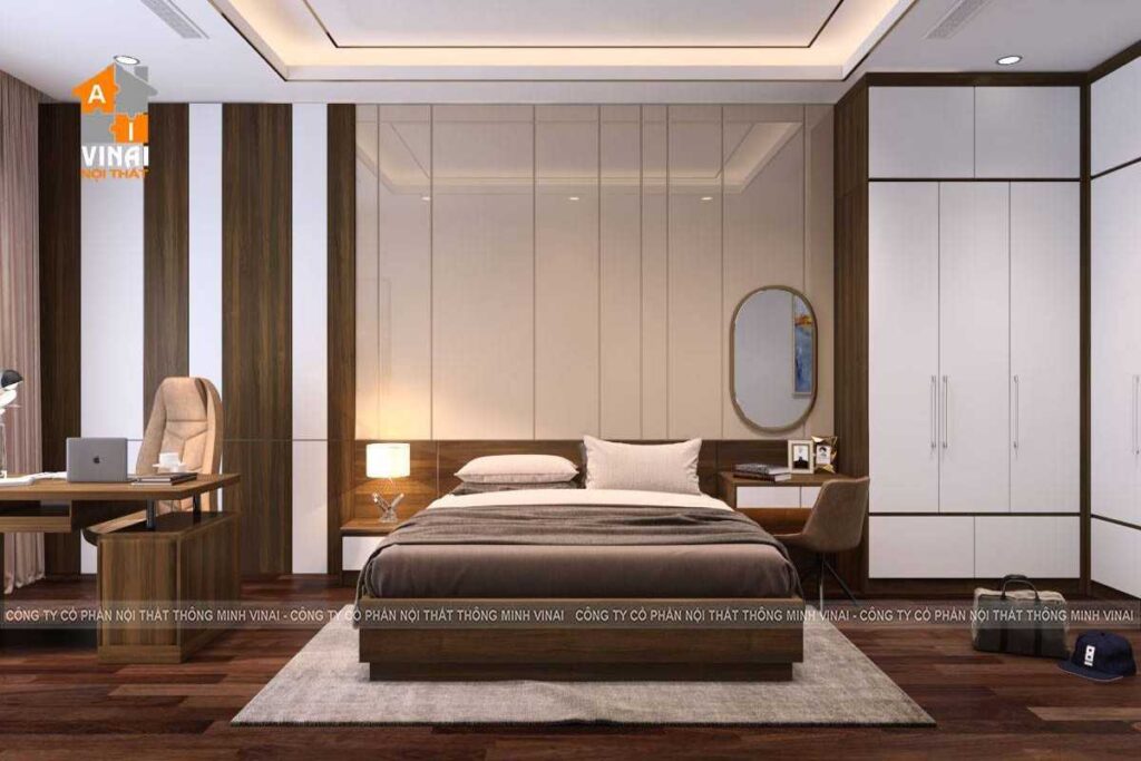 Nội thất phòng ngủ master nhà phố 5x20m-1