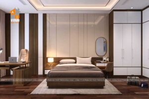 Nội thất phòng ngủ master nhà phố 5x20m-1