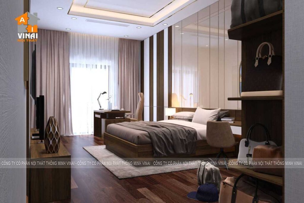 Nội thất phòng ngủ master nhà phố 5x20m-4