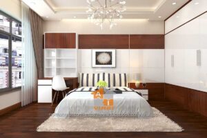 Nội thất phòng ngủ master shophouse- Khu Đô Thị mới Xuân Hòa-1
