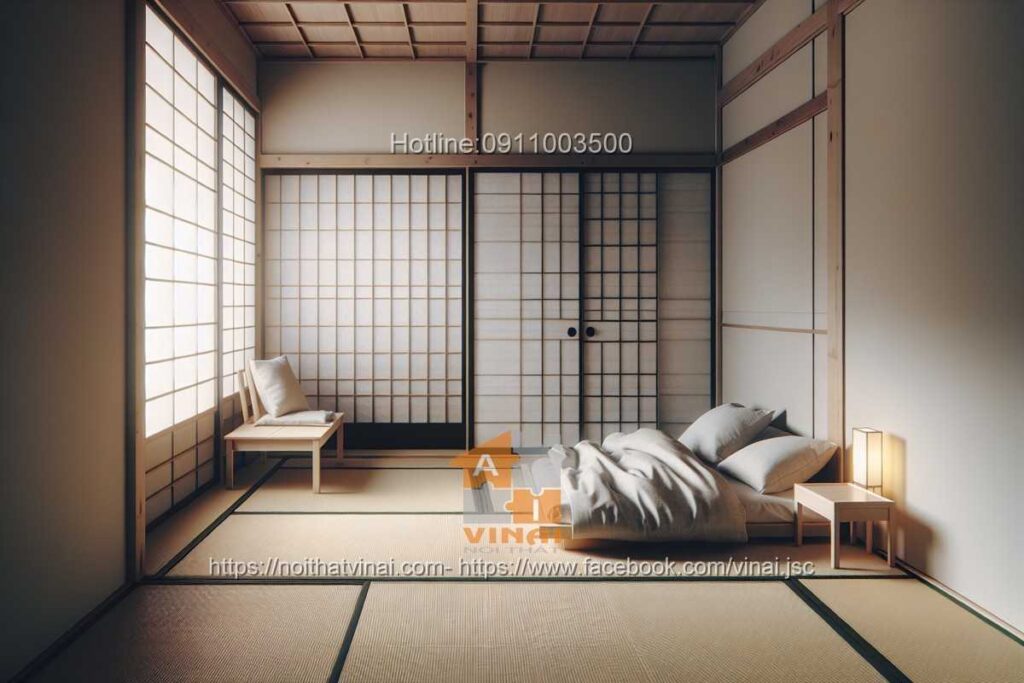 Nội thất phòng ngủ phong cách Nhật Bản -3