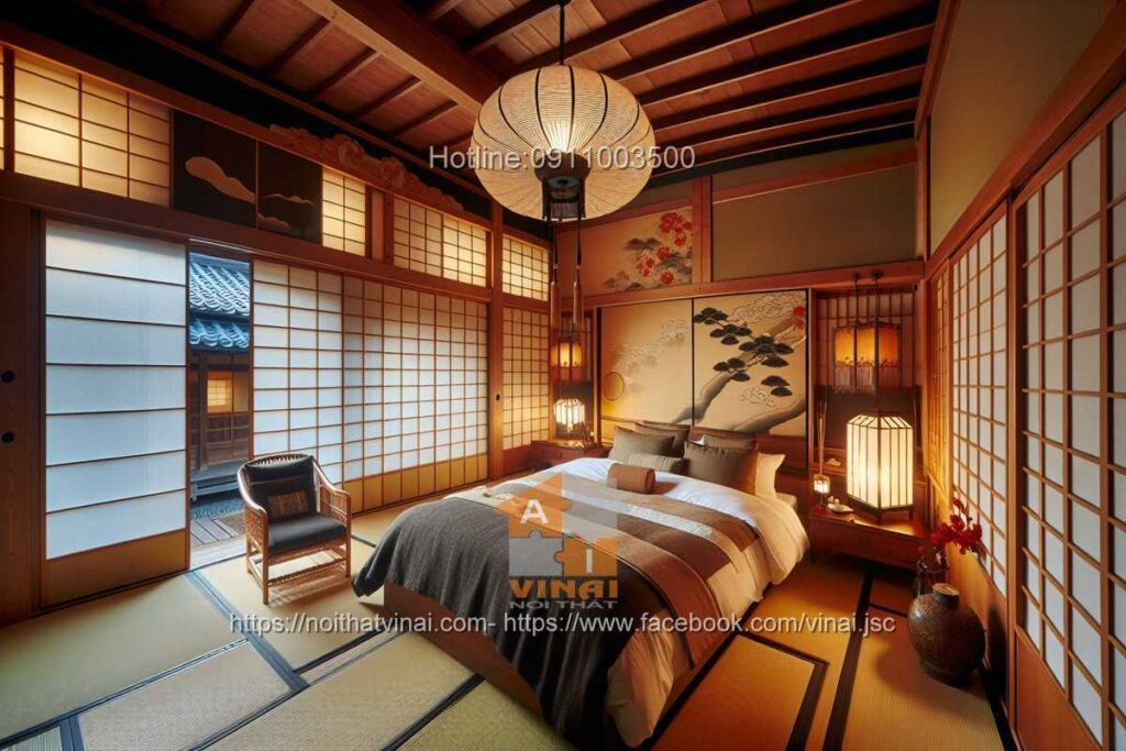 Nội thất phòng ngủ phong cách Nhật Bản -8