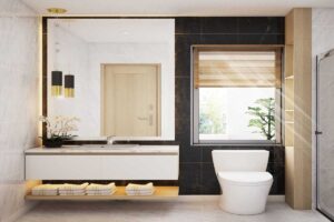 Nội thất phòng tắm chung cư Imperial Plaza căn 135m2