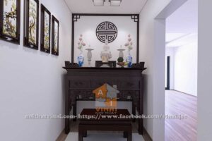 Nội thất phòng thờ chung cư Gamuda