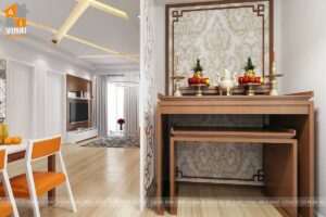 Nội thất phòng thờ chung cư Season Avenue S1 căn A101