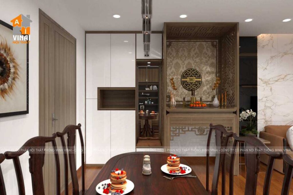 Nội thất phòng thờ chung cư Việt Đức- Complex- 39 Lê Văn Lương