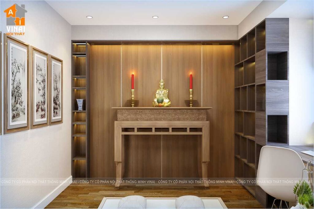 Nội thất phòng thờ chung cư VP4 Linh Đàm căn 9024PN-1