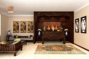 Nội thất phòng thờ nhà liền kề Sky Garden Vĩnh Yên -1