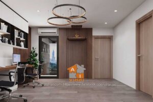 Nội thất phòng thờ - phòng làm việc chung cư FLC Cầu Giấy-1