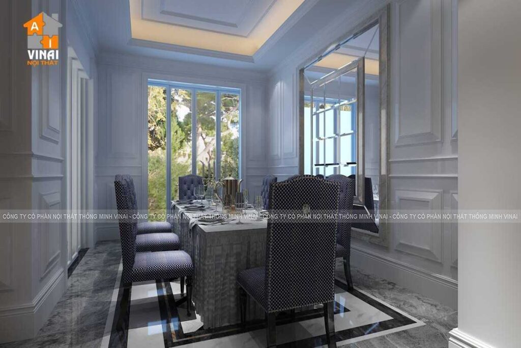 Nội thất tân cổ điển biệt thự Nam Vĩnh Yên -2