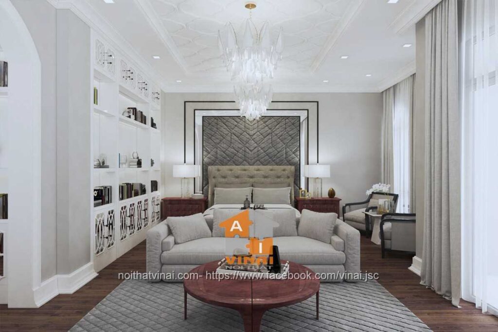 Nội thất phòng ngủ master- biệt thự Times Garden- Vĩnh Yên-1