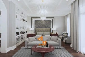 Nội thất phòng ngủ master- biệt thự Times Garden- Vĩnh Yên-1