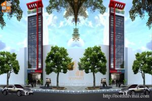 Phối cảnh mặt tiền shophouse tại Yên Phụ- Tây Hồ