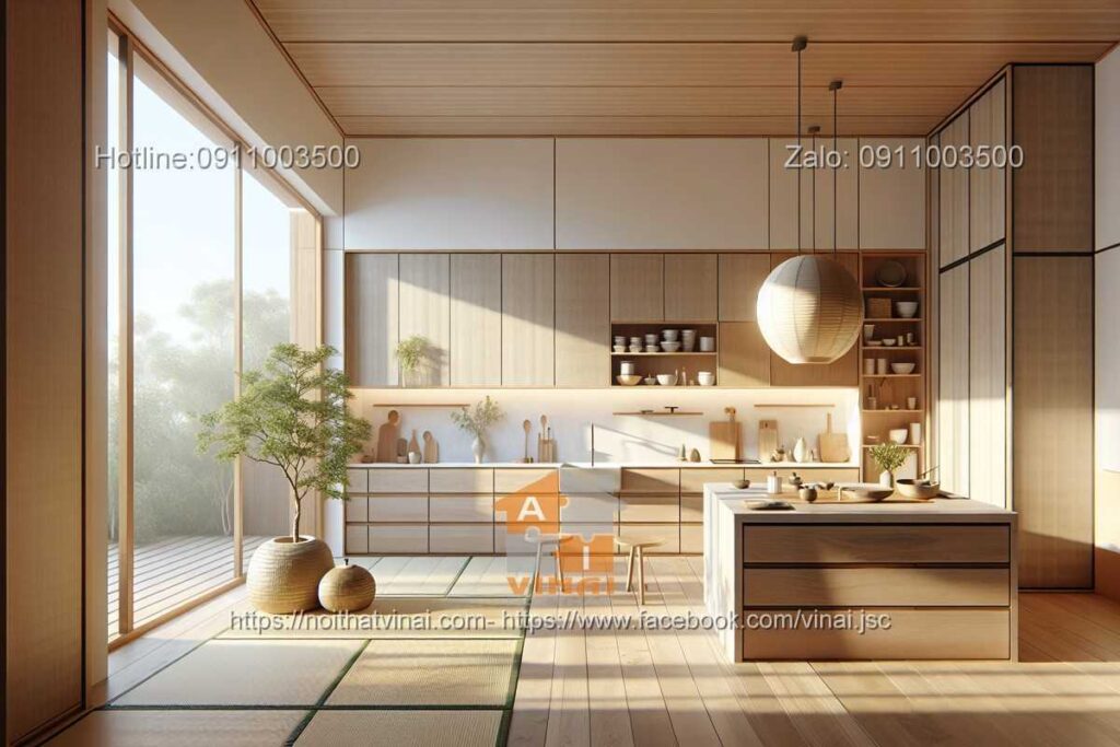 Phòng bếp kiểu Nhật hiện đại -3