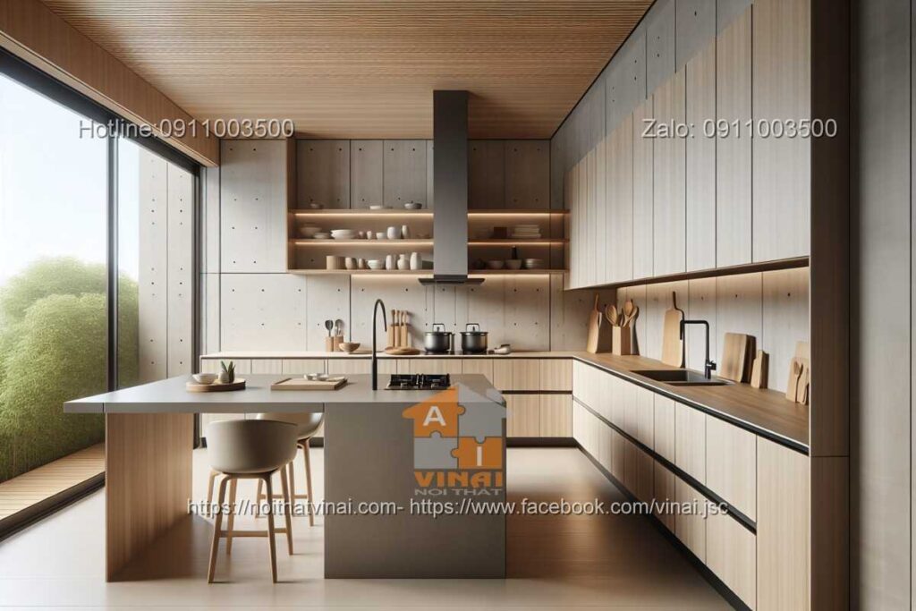 Phòng bếp kiểu Nhật hiện đại -4