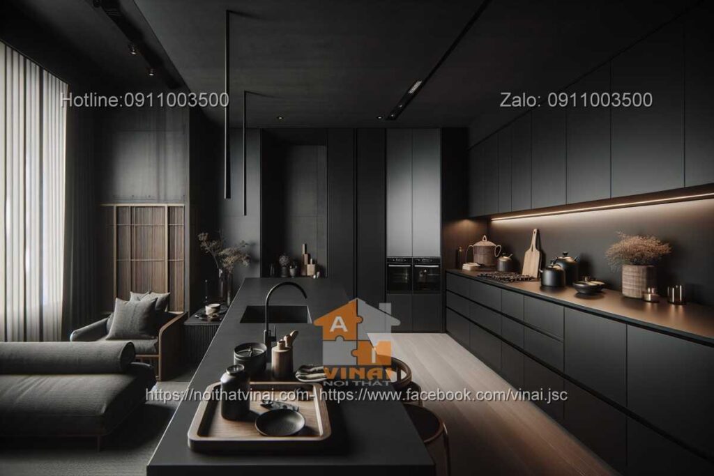 Phòng bếp kiểu Nhật sang trọng -3