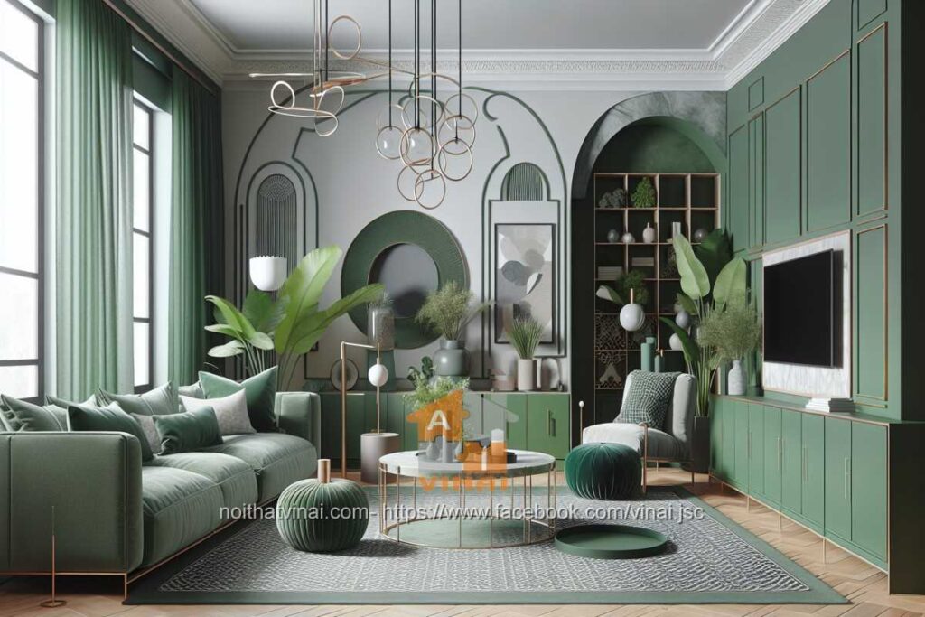 Phong cách thiết kế nội thất xanh 3