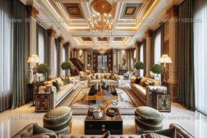 Mẫu thiết kế biệt thự đẹp với họa tiết và hoa văn tinh sảo 7