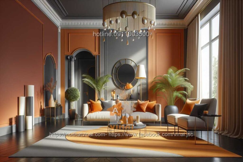 Phòng khách sang trọng cho gia đình trẻ-3