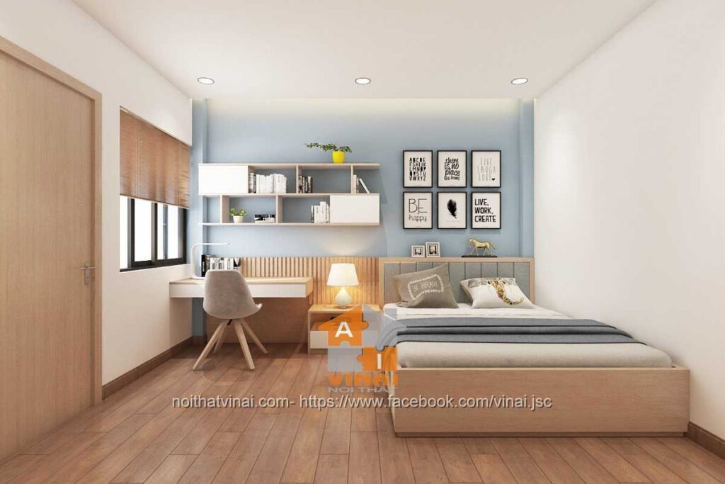 Nội thất phòng ngủ bé trai nhà ống 4x13m-1