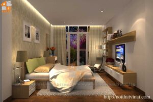 Phòng ngủ master- shophouse Yên Phụ