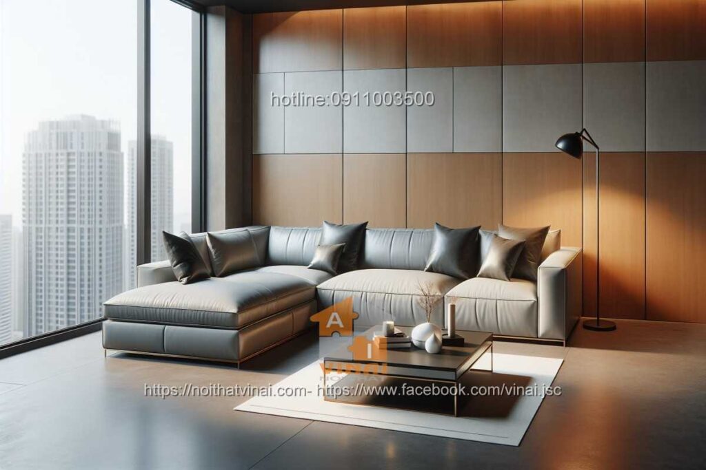 Sofa da chữ L 2