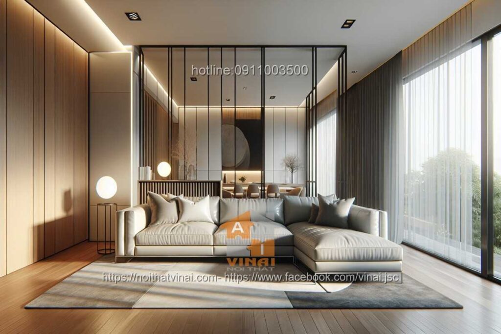 Sofa da chữ L nhập khẩu