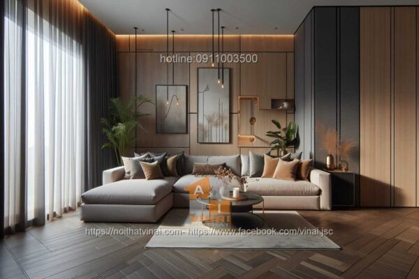 Sofa nỉ chữ L 18