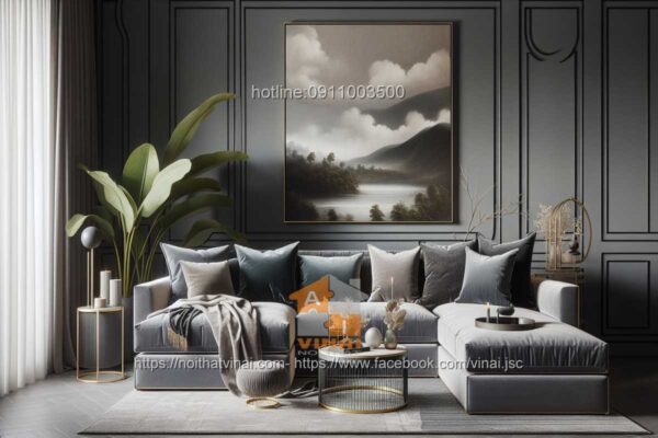 Sofa nỉ chữ L 7