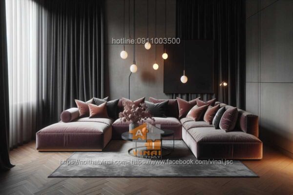 Sofa nỉ góc 5