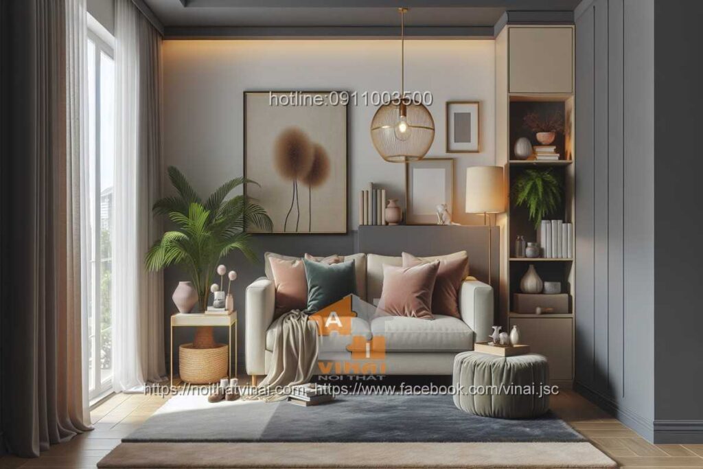 Sofa văng ngắn cho phòng kahchs nhỏ -5