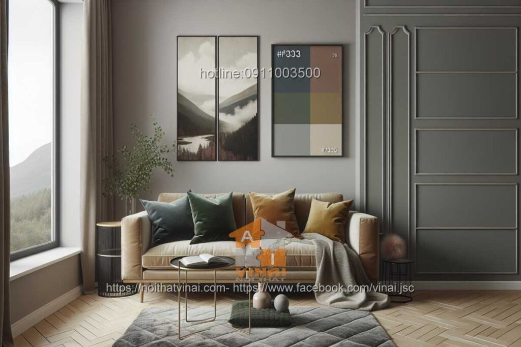 sofa văng nỉ phòng khách nhỏ3